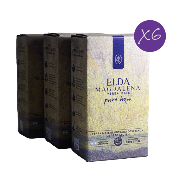 YERBA MATE PURA HOJA PACK X 6 3K