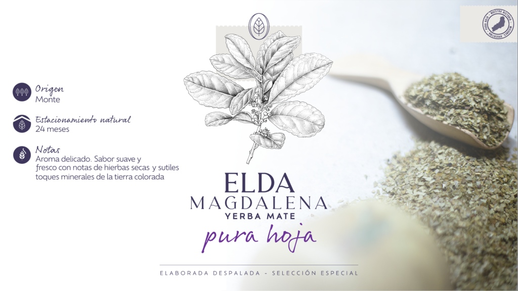 yerba mate pura hoja de origen monte